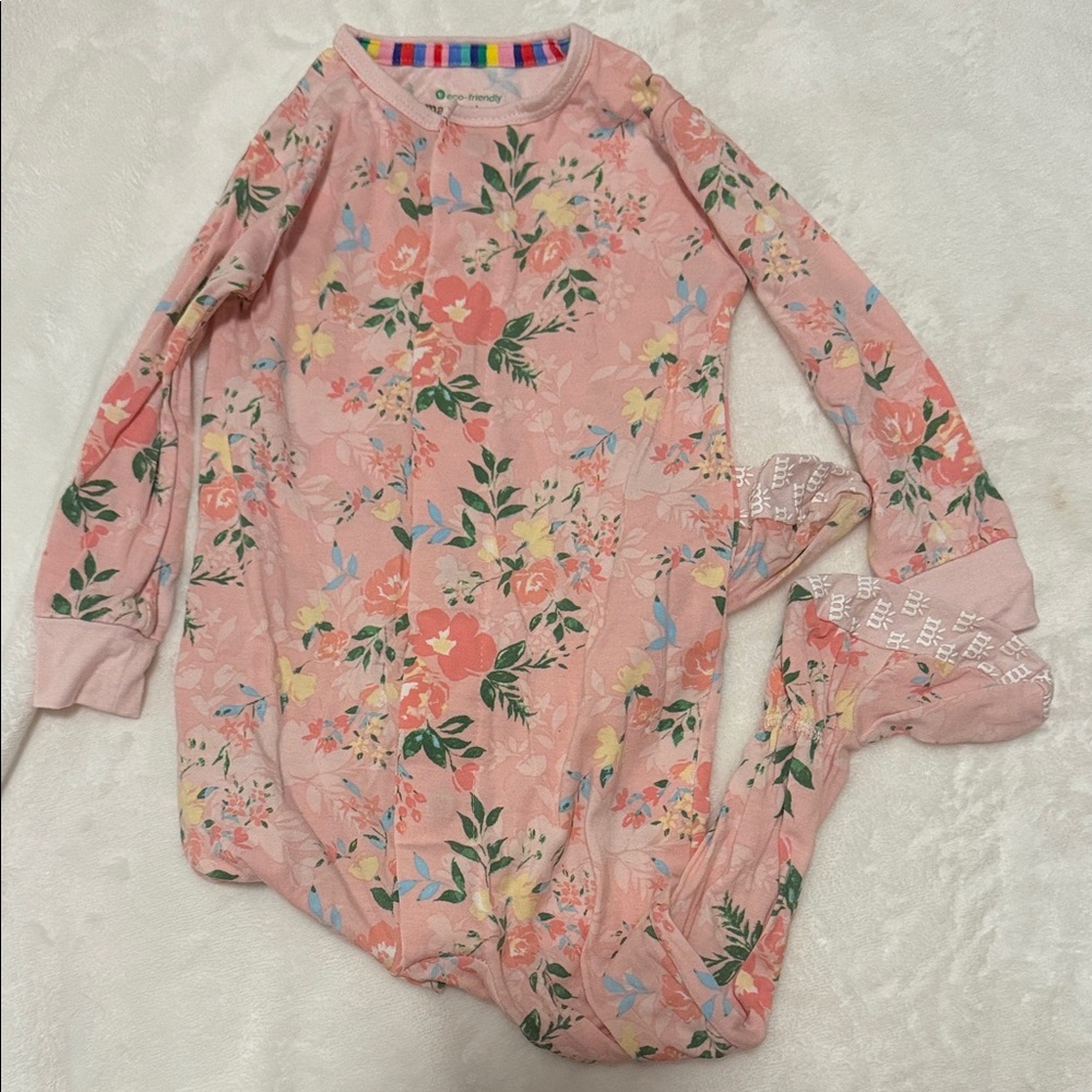 Magnetic Me Pink Floral Footies
